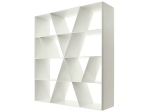 SHELF X - Open double-sided Corian® bookcase _ B&B Italia